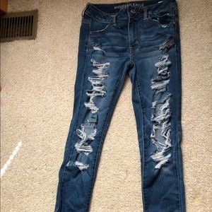 american eagle ripped jeans